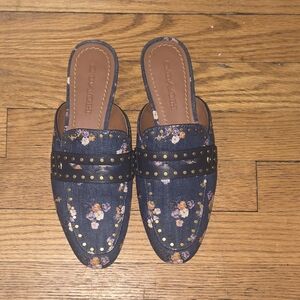 Coach Floral Denim Mules 🌼